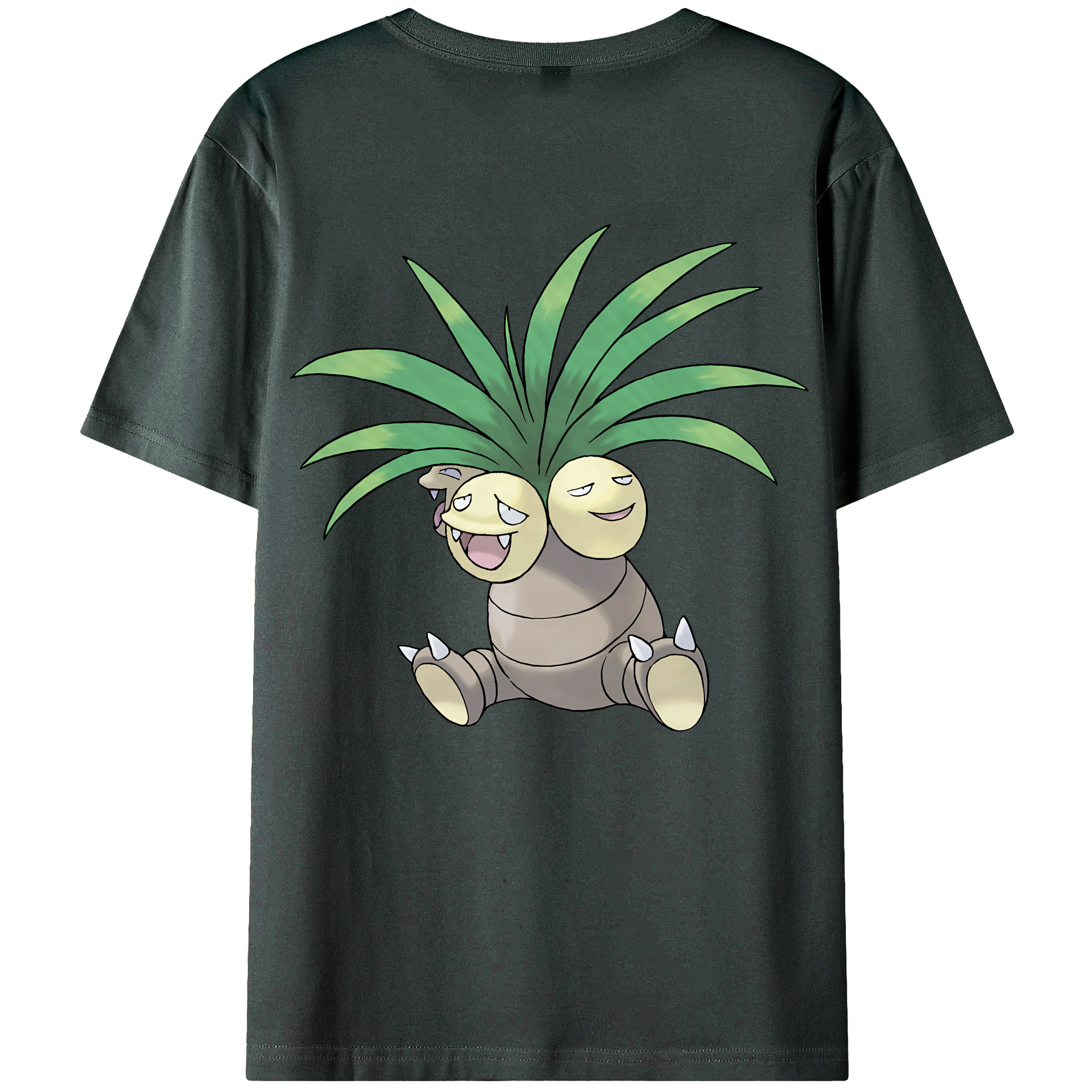 （画像用） ポケットモンスター Pokémon 綿100％ メンズ半袖Tシャツ（バックプリント） 通気性